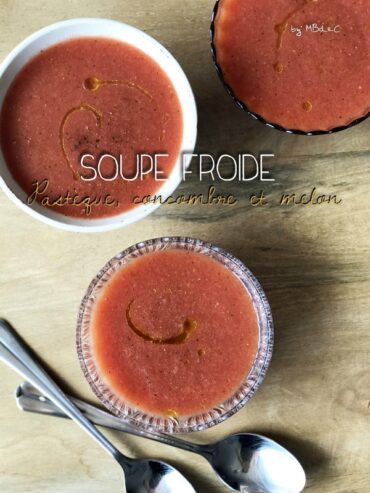 Soupe froide de pastèque, melon et concombre 7 116272140