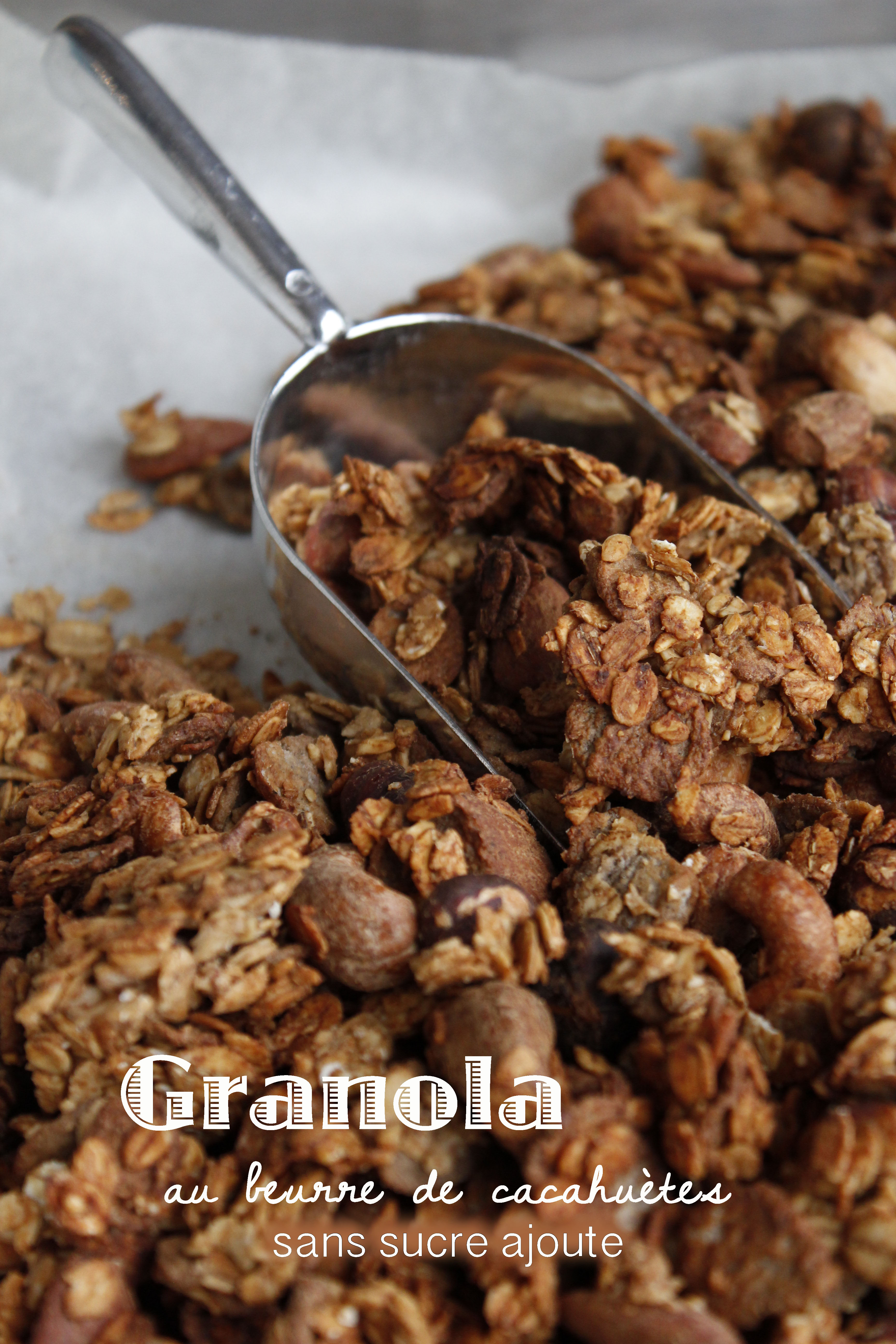 Granola au beurre de cacahuètes (sans sucre ajouté) – Mes