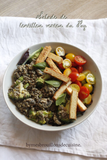 Salade de lentilles vertes de Puy, brocolis et champignons rôtis 3 MG 4947 copie