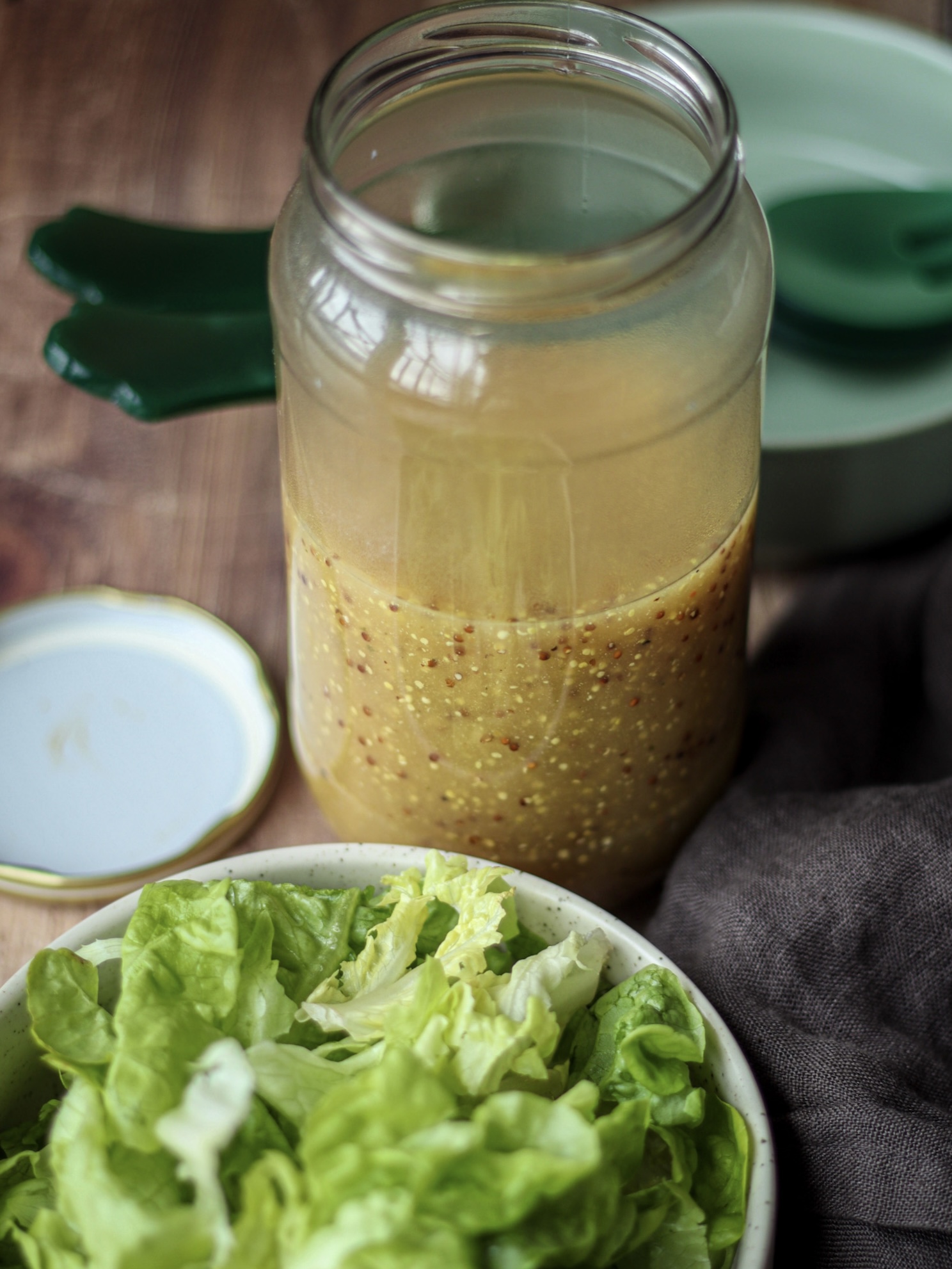 Sauce salade balsamique, miel et moutarde : Recette de Sauce