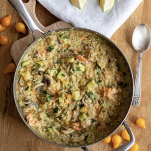 One pot orzo aux petits légumes et crevettes : une recette saine, équilibrée et facile 7 IMG 2223